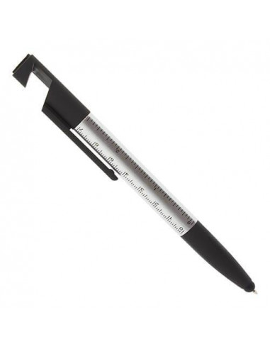 Bolígrafos originales con 7 funciones, soporte movil, limpiapantallas,  destornillador, regla y puntero