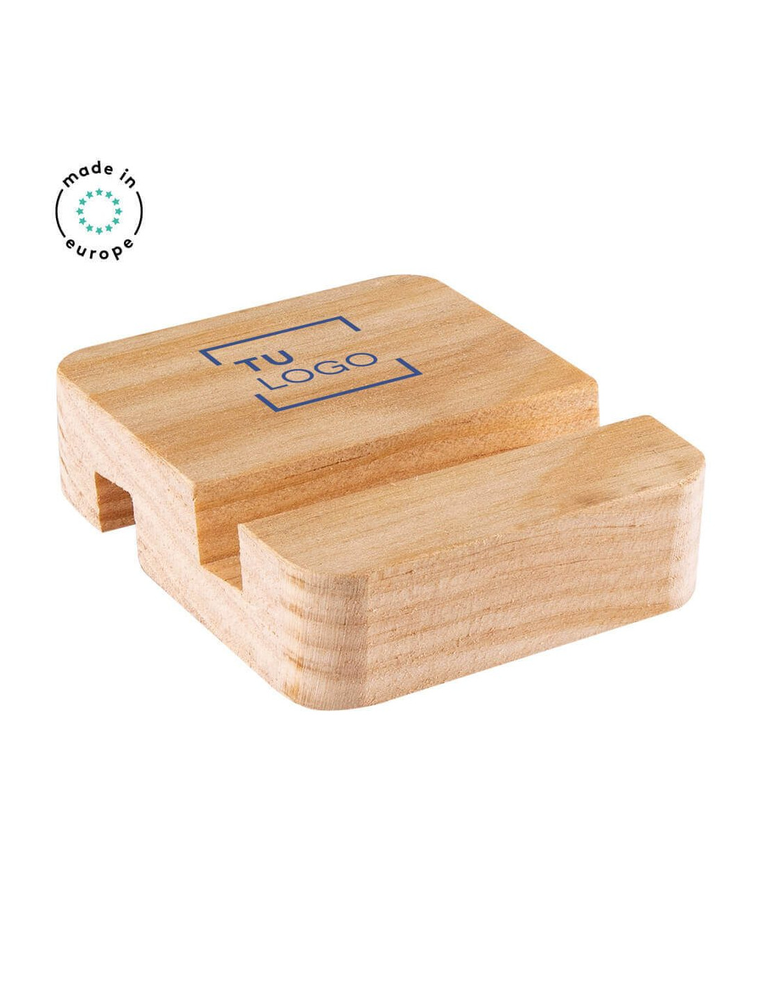 Soportes para smartphone de madera personalizados para merchandising