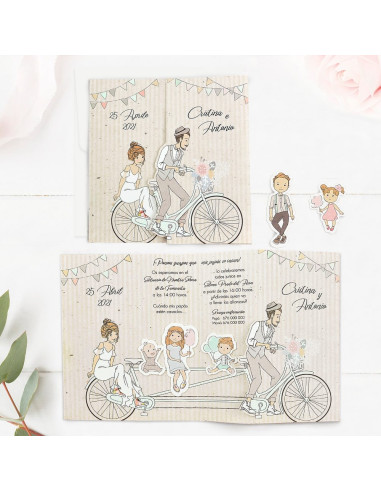 Invitación De Boda Con Hijos | Invitaciones Divertidas