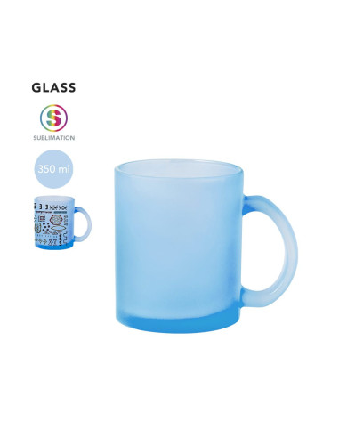 Taza de cristal para sublimación de 350ml - Coartegift