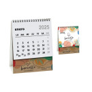 Calendario de Sobremesa de Papel Kraft Personalizado