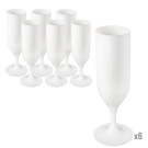 Set 6 copas reutilizables en blanco