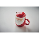 Taza de Navidad Papá Noel con tapa