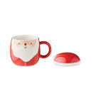 Taza de Navidad Papá Noel con tapa