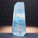 Trofeo de cristal prisma hexagonal