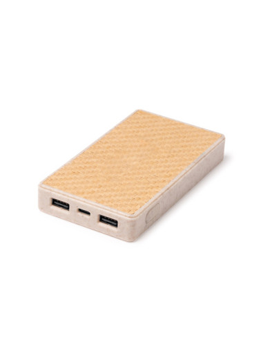 Power Bank de fibra de trigo y base de fibras naturales