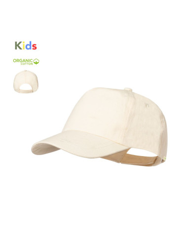 Gorra infantil de 5 paneles de algodón orgánico