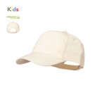 Gorra infantil de 5 paneles de algodón orgánico