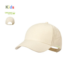 Gorra infantil 6 paneles de algodón orgánico