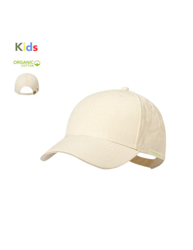 Gorra infantil 6 paneles de algodón orgánico