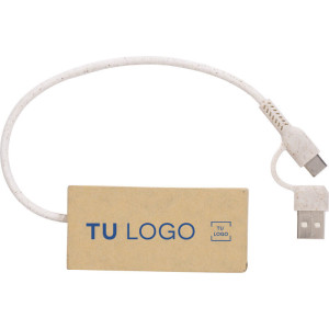 Hub USB Ecológico: Personalizado para Regalos Empresariales Únicos