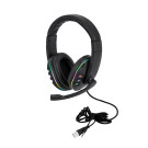 Auriculares gaming con micrófono y luces LED