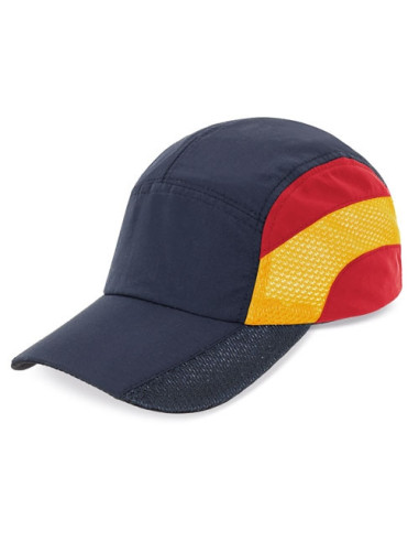 Gorra deportiva bandera España con lateral ventilado