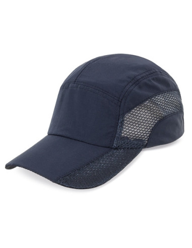 Gorra deportiva de poliéster con laterales ventilados