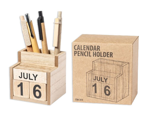 calendario de madera